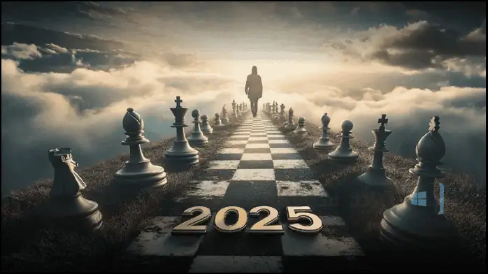 واجهة لعبة شطرنج رقمية يتم عرضها على شاشة الكمبيوتر، وتحتوي على رقعة شطرنج وقطع أثناء اللعب.