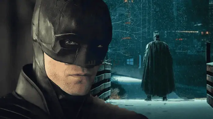 صورة ترويجية مجانية للعبة Batman 2 تظهر البطل الخارق الشهير أثناء العمل على خلفية مدينة مظلمة.