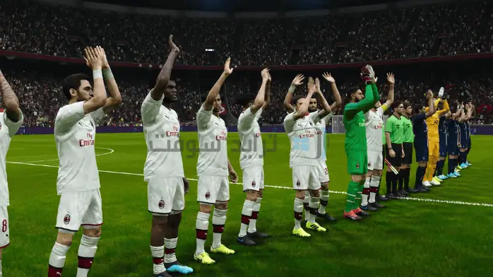 صورة ترويجية للعبة PES 2020 تسلط الضوء على اللعبة المتاحة للتنزيل مجانًا.