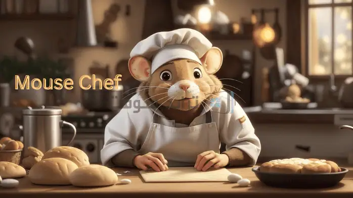 رسم ملون لفأر يرتدي زي طاهٍ، ويطبخ في مطبخ نابض بالحياة تحميل لعبة الفار الطباخ