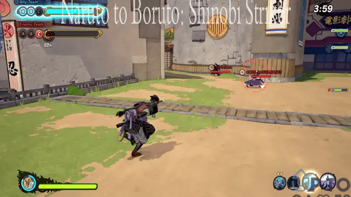 لقطة شاشة تحميل لعبة ناروتو للكمبيوتر الشخصي، تتميز بشخصيات نابضة بالحياة ومشاهد لعب مليئة بالإثارة.