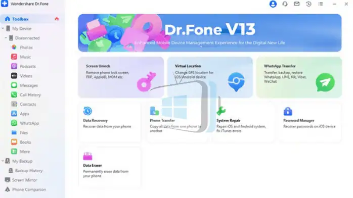dr fone pc download crack