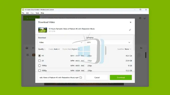 4k vidoe downloader pc